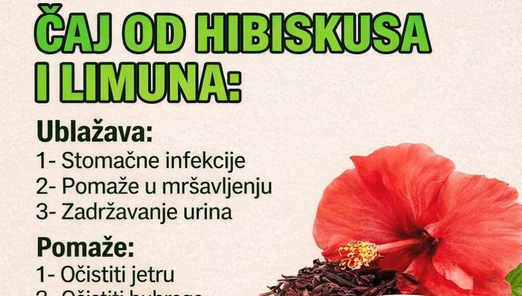 Hibiskus i Limun Čaj - kombinacija koja pomaže u mnogo čemu